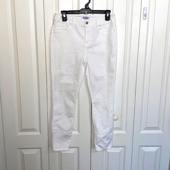 Denim - d.jeans Women’s Mid-Rise Crop Jeans White